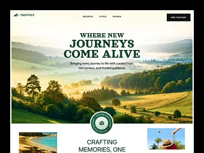TripVolt - Travel website Design adventure adventure website design booking site design destination minimal travel design seative tourism platform travel travel agency website travel header design travel ux travel website ui uiux design vacation vacation website web design website