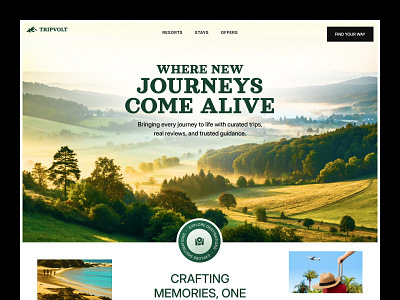 TripVolt - Travel website Design adventure adventure website design booking site design destination minimal travel design seative tourism platform travel travel agency website travel header design travel ux travel website ui uiux design vacation vacation website web design website