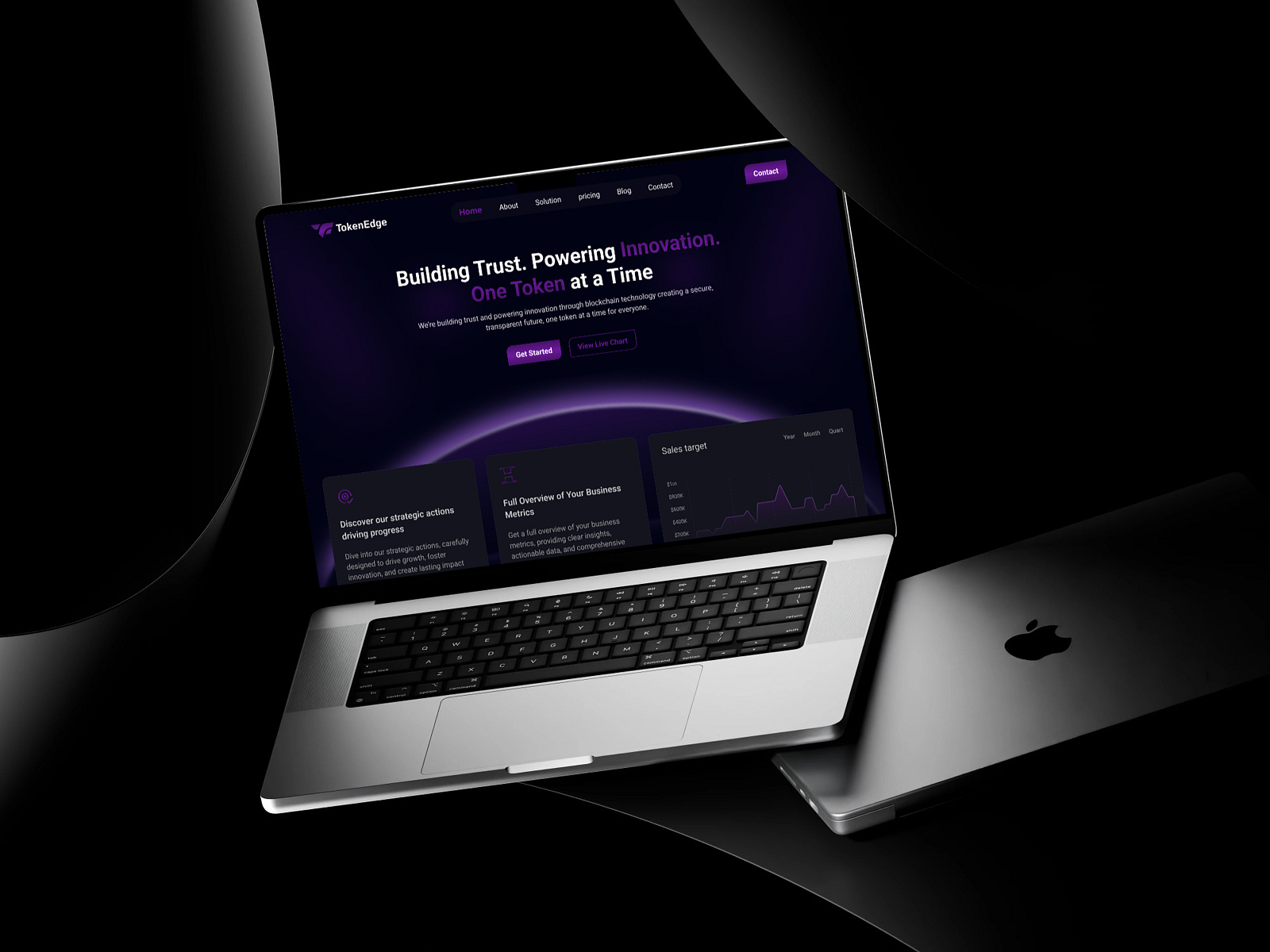 Tokenomics & Crypto Token Landing Page UI/UX Design by Deep Mitra on ...