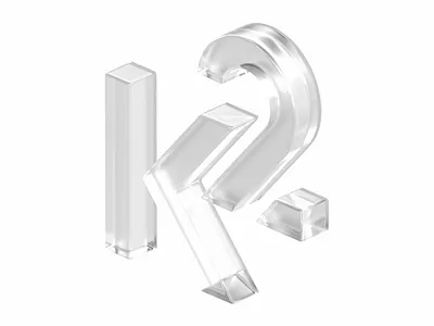 K2 2K 3D Glass logo 3d 3d logo branding design graphic design illustration logo logo design logodesign logos logotype