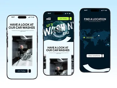 Car Wash Website Mobile Responsive Design automotive website car landing page car web design carwash design carwash website homepage landing page luxury car website luxury website minimal website mobile app mobile responsive mobile ui responsive design ui uiux user experience web design website website design