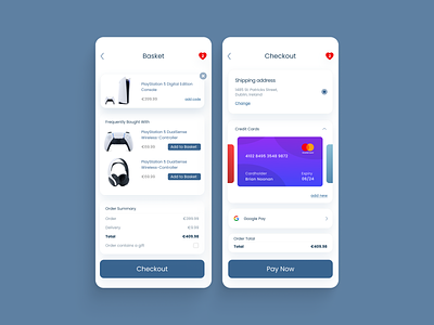 Checkout flow app browser card checkout checkout flow credit card design ec ecommerce playstation ui web webdesign