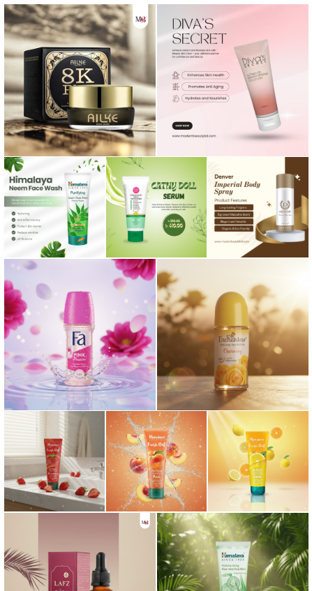 Beauty Product Advertising Series 🌿✨ adcreative branddesign creativeadvertising design product design social media post design visualidentity