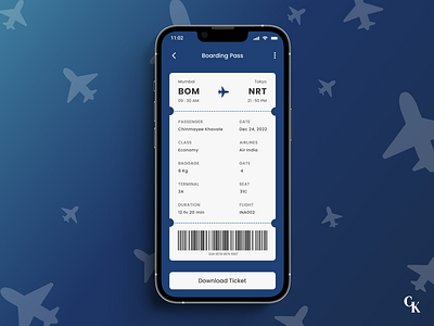 Daily UI 24 - Boarding Pass boarding pass boarding pass ui dailyui dailyui day 01 design flight booking plane boarding pass ui ux