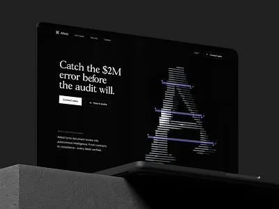 Attest — AI-driven document review ai animation brand brand identity branding design hero identity logo web