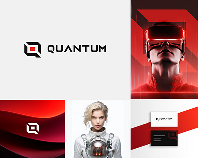 Quantum - Strong brand mark adobe illustrator brand identity brand style guide branding branding designer branding service fiverr.com graphic design logo logo design logo design service logo designer logomark minimalist branding minimalist logo modern logo trending design trending logo style visual identity