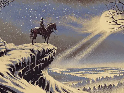 A Winter's Tale character digital folioart illustration publishing winter