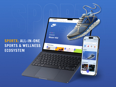 SPORTX – Sports & Wellness Ecosystem Design | Apptechies app design clean ui ecommerce app figma fitness app modern app design sports app uiux web ui wellness app