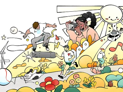 San Francisco Design character design digital folioart illustration mural