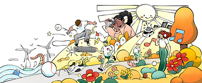 San Francisco Design character design digital folioart illustration mural