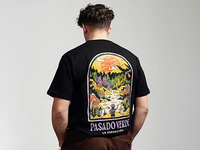 Pasado Verde – Merch adventure apparel branding clothing colorful design explorer fantasy forest handmade illustration lettering logo magic merch mountain mushrooms psychedelic trippy tshirt