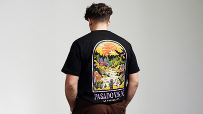 Pasado Verde – Merch adventure apparel branding clothing colorful design explorer fantasy forest handmade illustration lettering logo magic merch mountain mushrooms psychedelic trippy tshirt