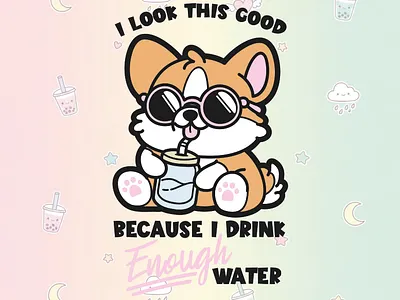 cute motivational corgi chibi corgi cute kawaii