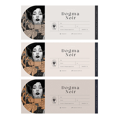 Bon branding graphic design illustration vouvher design