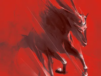 Dark Horse drawing illustration