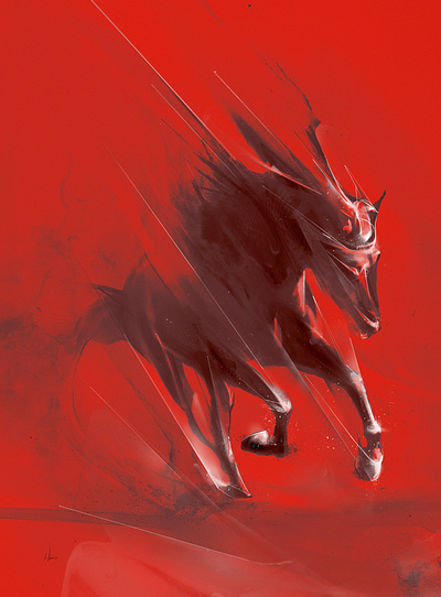 Dark Horse drawing illustration