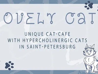Lovely Cat - Branding for cat-cafe brand branding design graphic design illustration illustrator indesign logo photoshop procreate raster raster graphics raster illustration