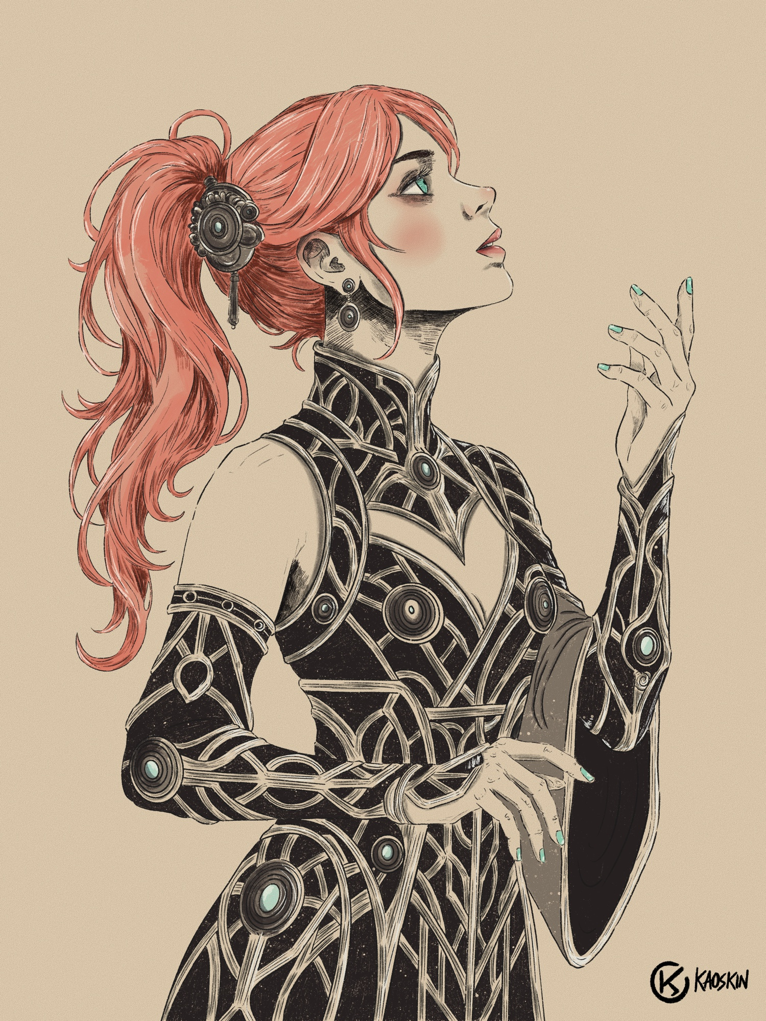 Vow characterdesign conceptart contemporaryart digitalart digitalillustration illustration kaoskin procreate procreateart vow