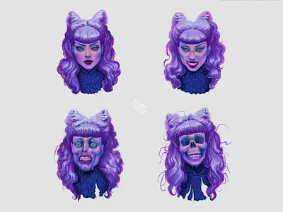 Zombie Girls character illustration