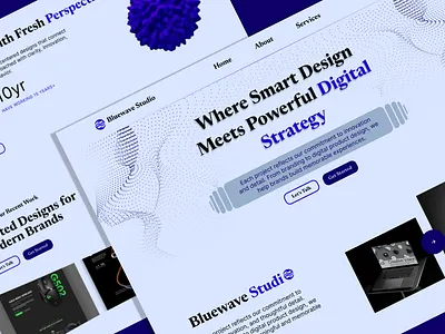 Bluewave studio branding graphic design ui ux