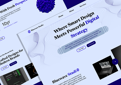 Bluewave studio branding graphic design ui ux
