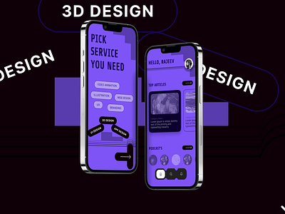 Creative UI Design for Mobile Application app design ui uiux user interface