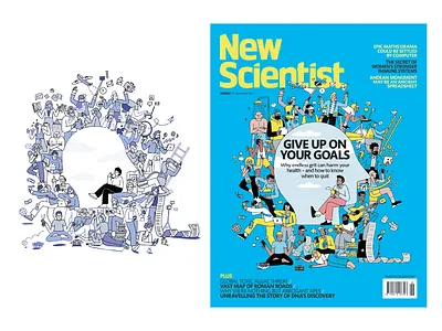 NEW SCIENTIST COVER articleillustration artwork busy illustration creative illustration design editorial featurelead graphic design illustration illustrator magazine illustration paper illustration peopleillustration visual communication
