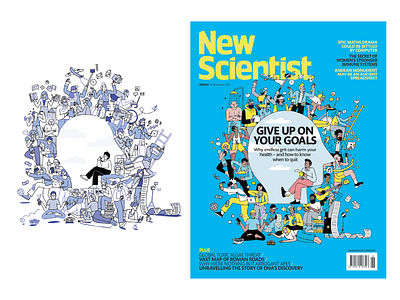NEW SCIENTIST COVER articleillustration artwork busy illustration creative illustration design editorial featurelead graphic design illustration illustrator magazine illustration paper illustration peopleillustration visual communication