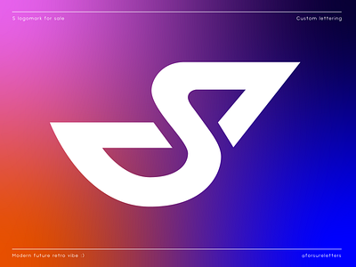 S: logomark_for sale b2b bold branding calligraphy custom flow future graphic design iconic lettering logo logomark modern s s letter script startup tech type unique