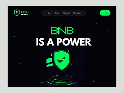 BNB Cybersecurity Website bnb bnb security crypto crypto landing page cybersecurity cybersecurity website security website ui uixdesignlab website design