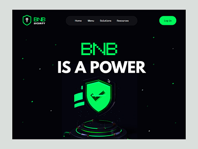 BNB Cybersecurity Website bnb bnb security crypto crypto landing page cybersecurity cybersecurity website security website ui uixdesignlab website design