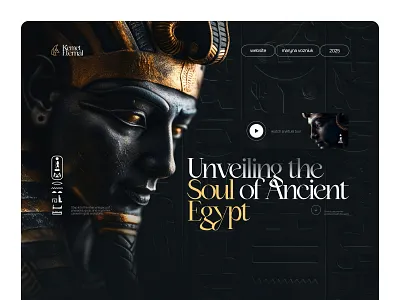 Kemet Eternal museum website landingpage logo museum tourism ui ux webdesign website