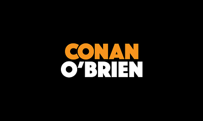 Conan Logo Refresh conan conan obrien graphic design late night orange typography vector