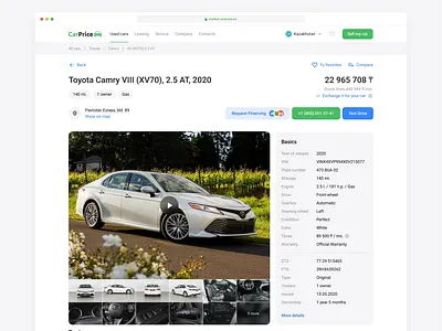 CarPrice Market Car Details auto car carprice ecommerce marketplace web