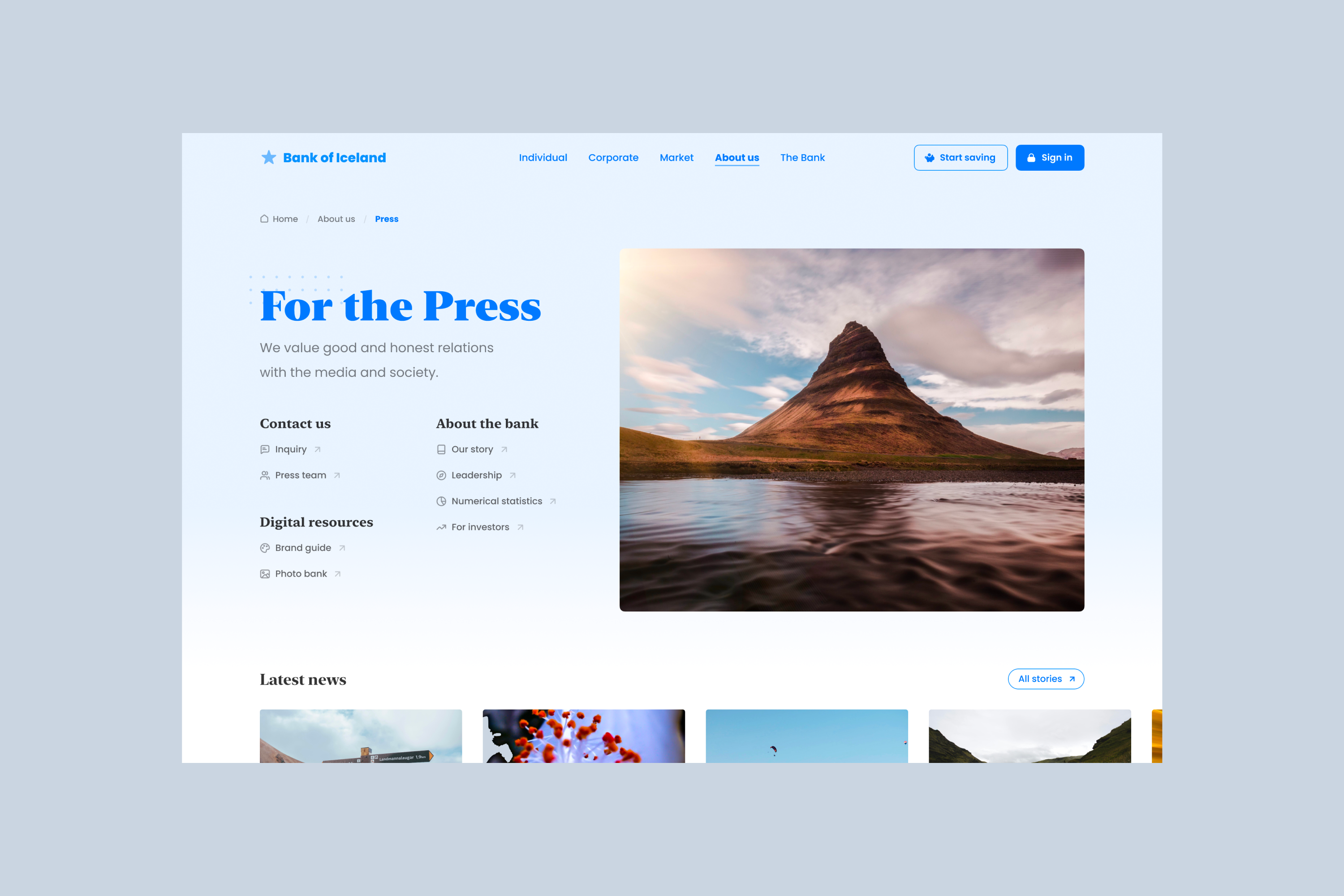 Press Page — Daily UI #051 dailyui landing page ui web web design website