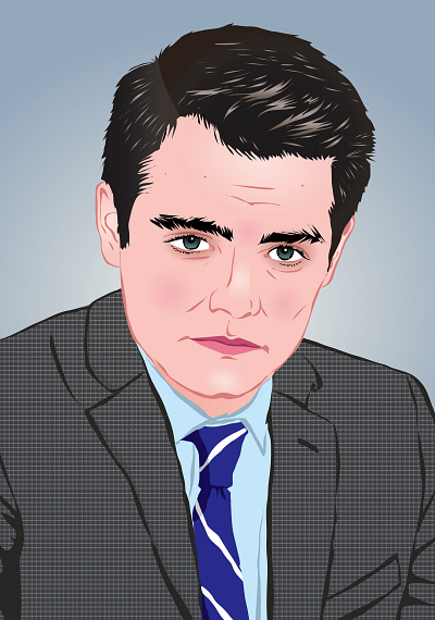 Nick Fuentes design illustration portrait quickhoney