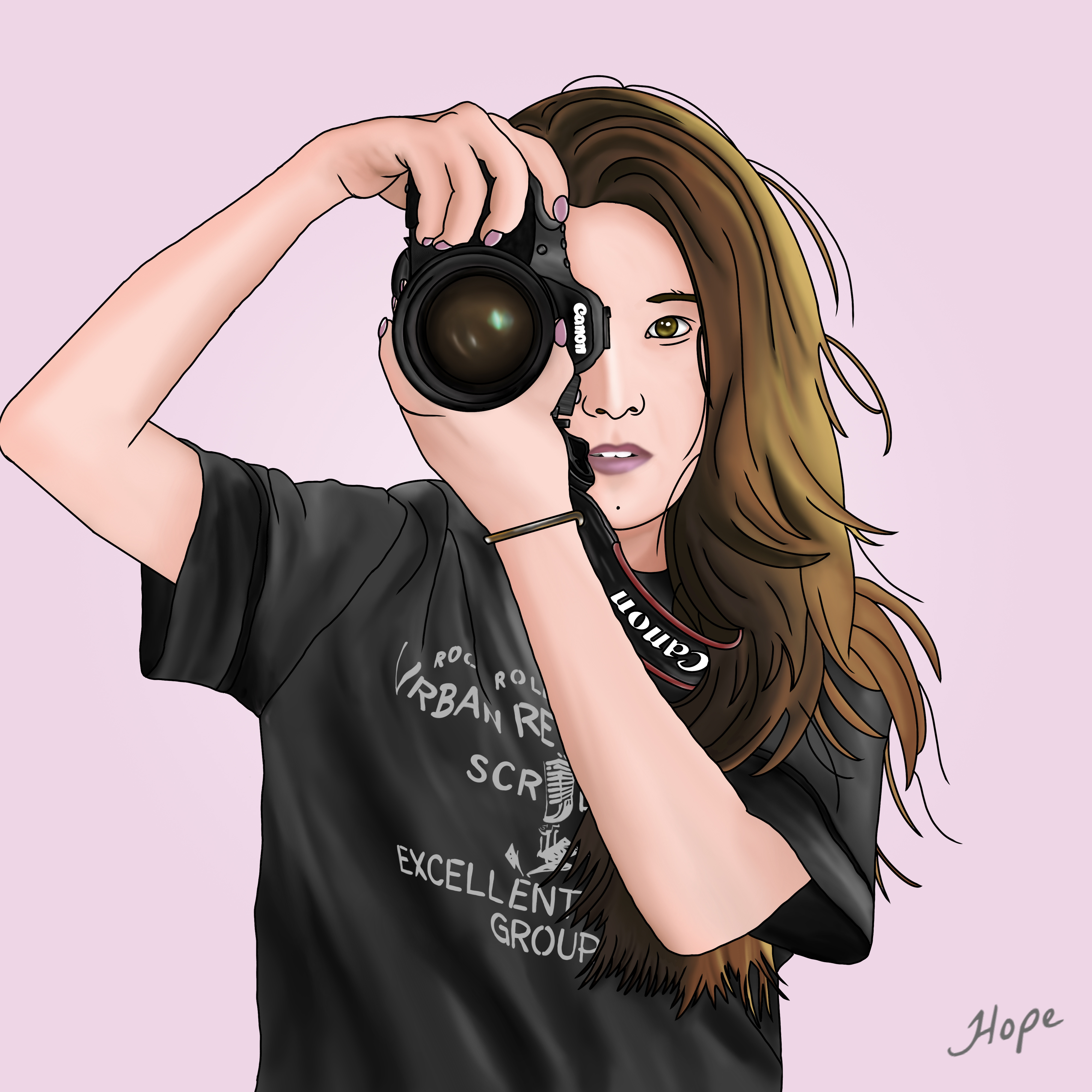 The Photographer Girl Character Design anime anime girl art artwork character character art character design character illustration cute cute girl cute girl art design digital art graphic design illustration illustration art manga photographer photographer girl photographer girl design