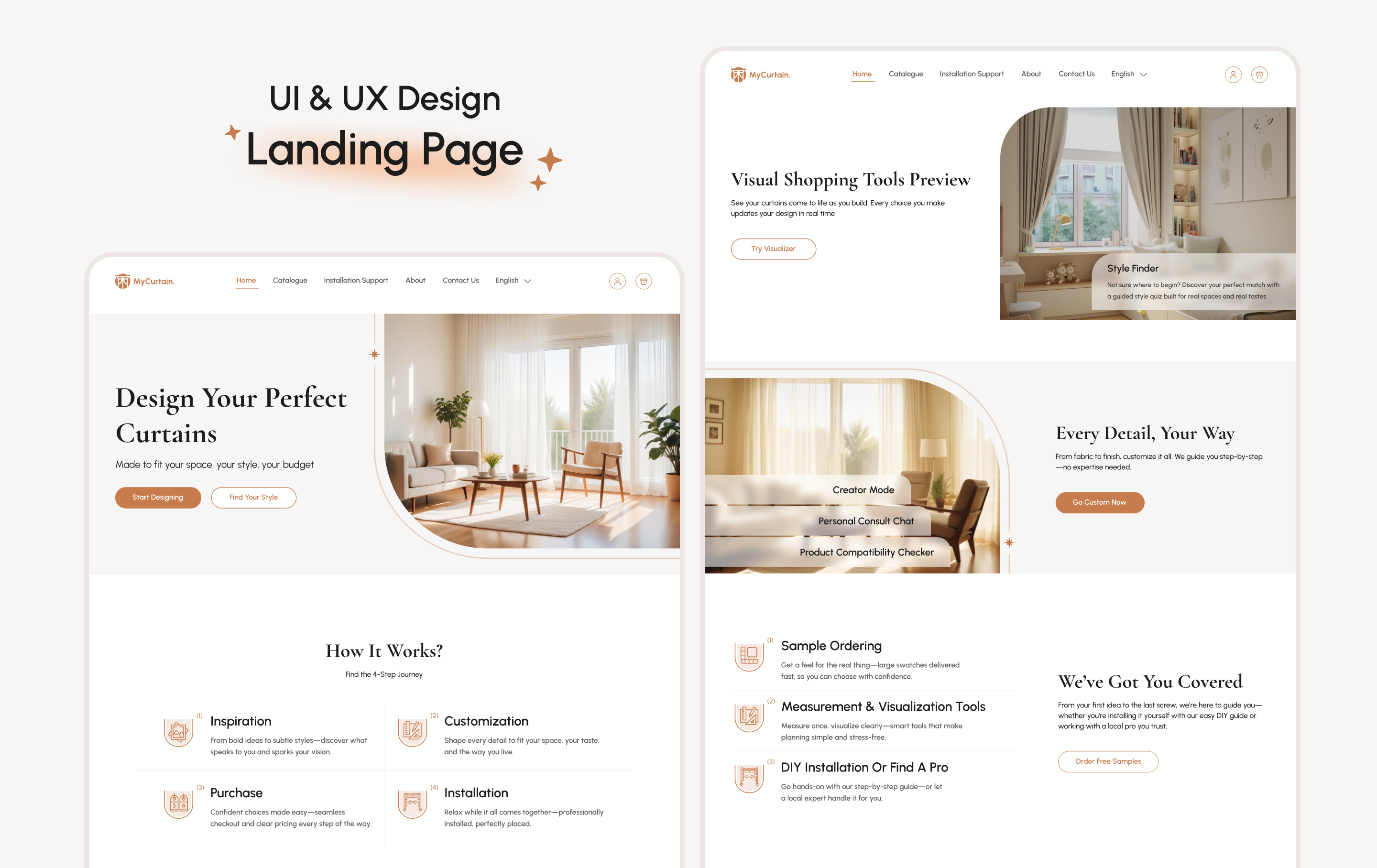 UI UX Design for Landing Page | High Conversion | SaaS platform about us b2b b2c branding classic dashboard design research furniture hero section home landing landing page research saas smart home user centric design