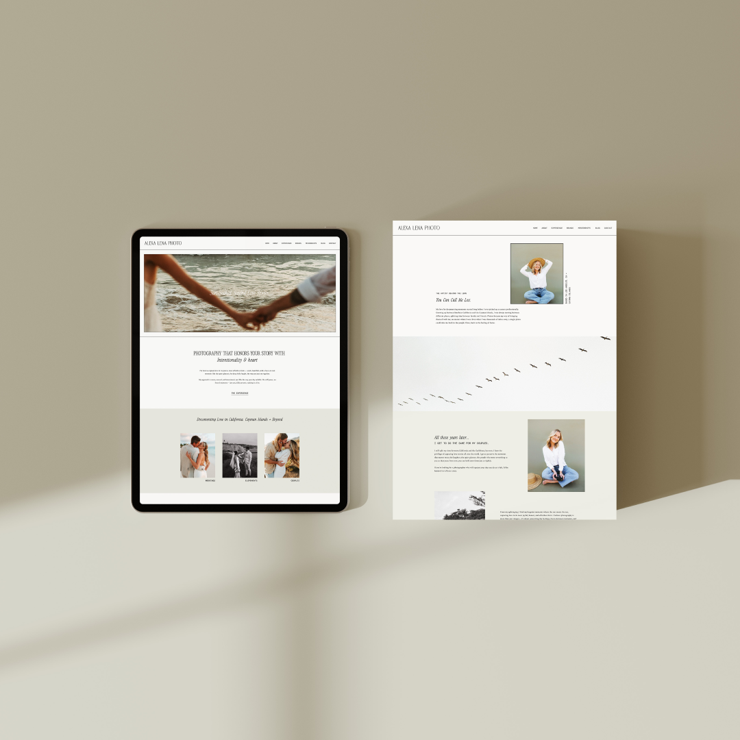 Alexa Lena Photo branding brandstrategy graphic design logo ux website websitedesign