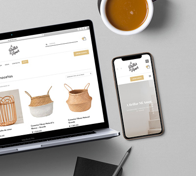 A Brillar mi Amor Web design, E-commerce development branding ecommerce furniture graphic design interior design web design