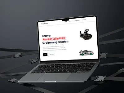 Modern Product Showcase Website U branding design e commerce figma graphic design landing page logo minimal design modern ui portfolio design product page responsive design toy store ui design ux design web design