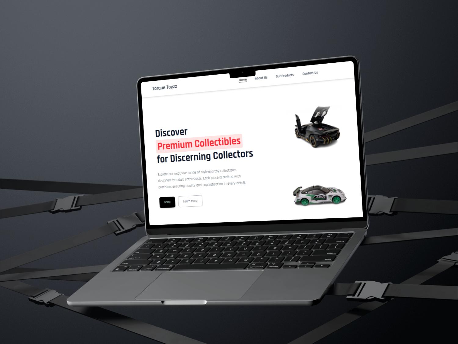 Example of Modern Product Showcase Website UI