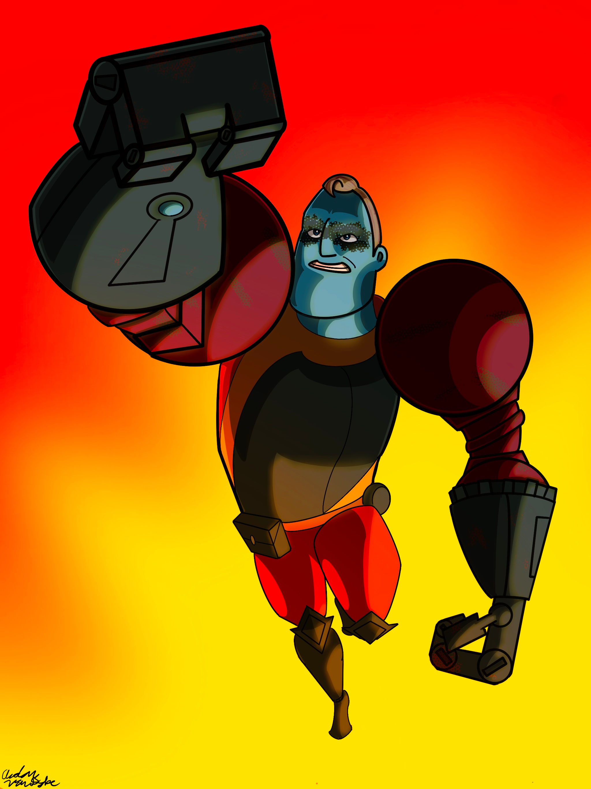 Bounty Hunter Mr. Incredible illustration incredibles