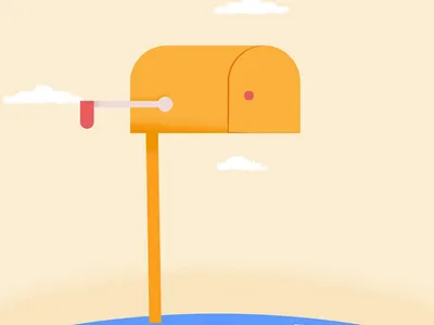 You have got a Post! 2d animation letter mail motion motion graphics post