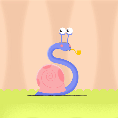 I'm in a hurry 2d 2d animation in hurry motion designer motion graphics snail