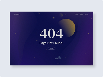 404 Page design desktop product design ui web