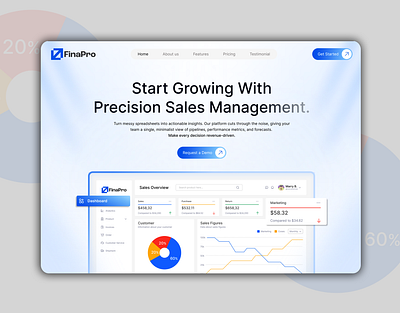 Ui/Ux Design for Sales Management SaaS- Website Landing Page figma landing page landing page ui product design saas saas dashboard saas landing page saas landing page ui saas product saas product design saas website saas website design saas website ui sales management sales management website ui design ui ux ux research website design website ui design