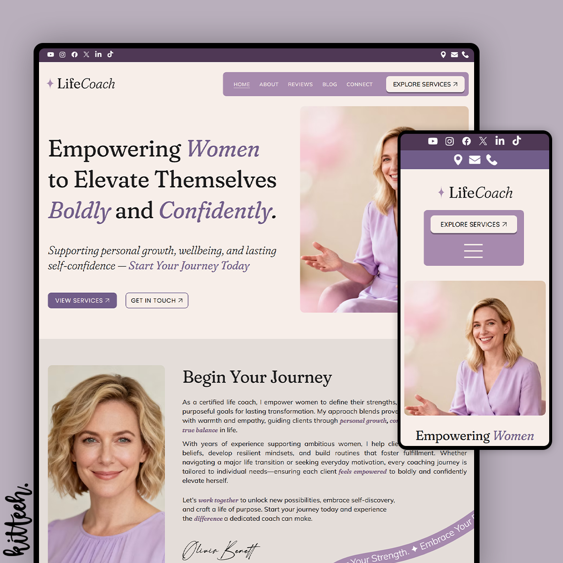 Example of Choose From 80+ Templates (Wix Studio)