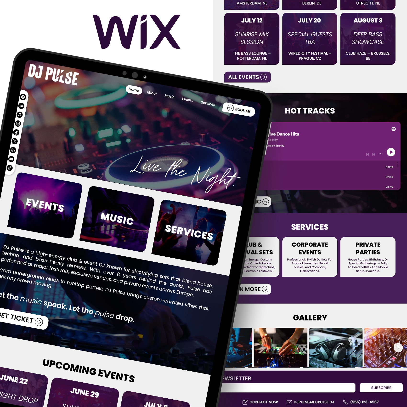 Example of Choose From 80+ Templates (Wix Studio)