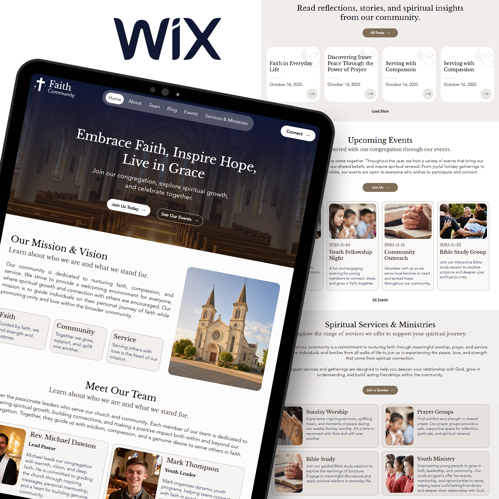 Example of Choose From 80+ Templates (Wix Studio)